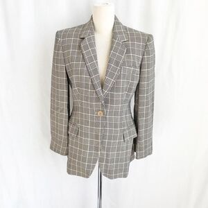 Vintage Emporio Armani plaid lined blazer size S